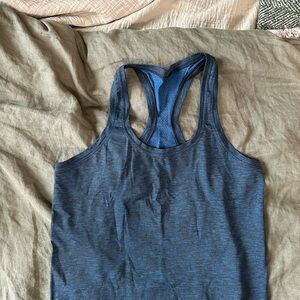 Lululemon Size 8 Heather Blue Racerback Tank Top